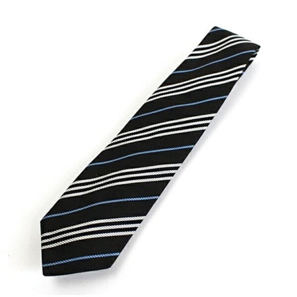Burberry Black Label Silk Tie Stripe BURBERRY BLACK LABEL Men's
